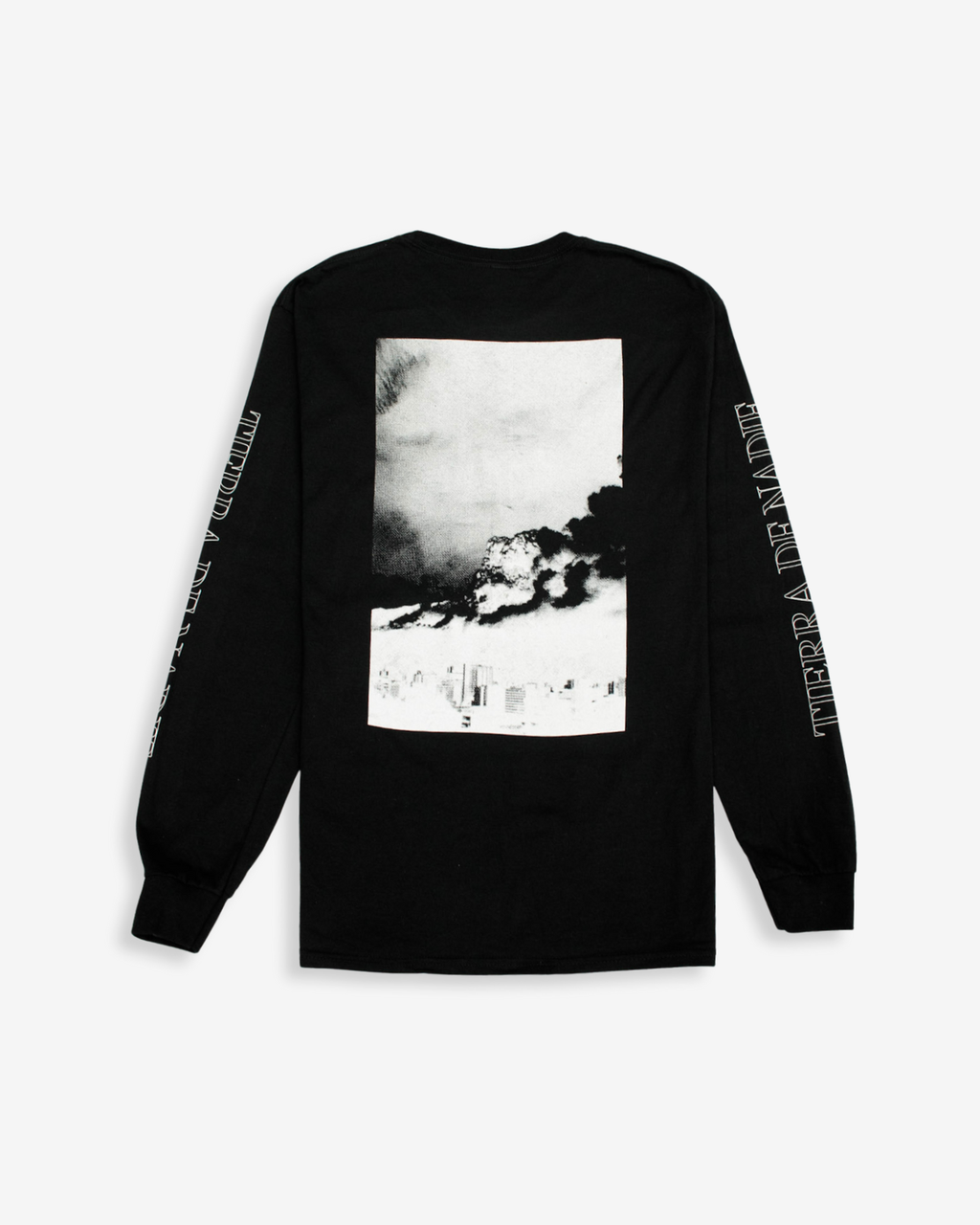 Long-Sleeve Tee with Album Artwork - Black