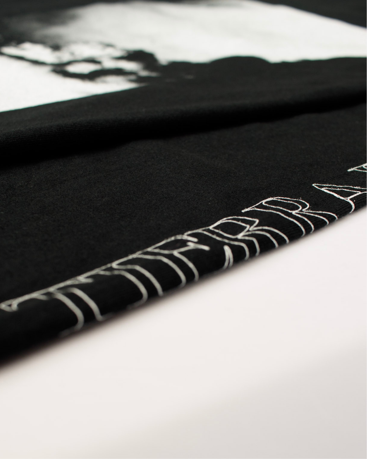 Long-Sleeve Tee with Album Artwork - Black