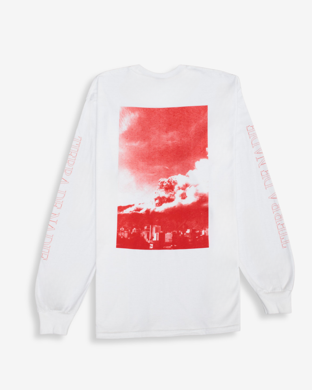 Long-Sleeve Tee with Album Artwork - White