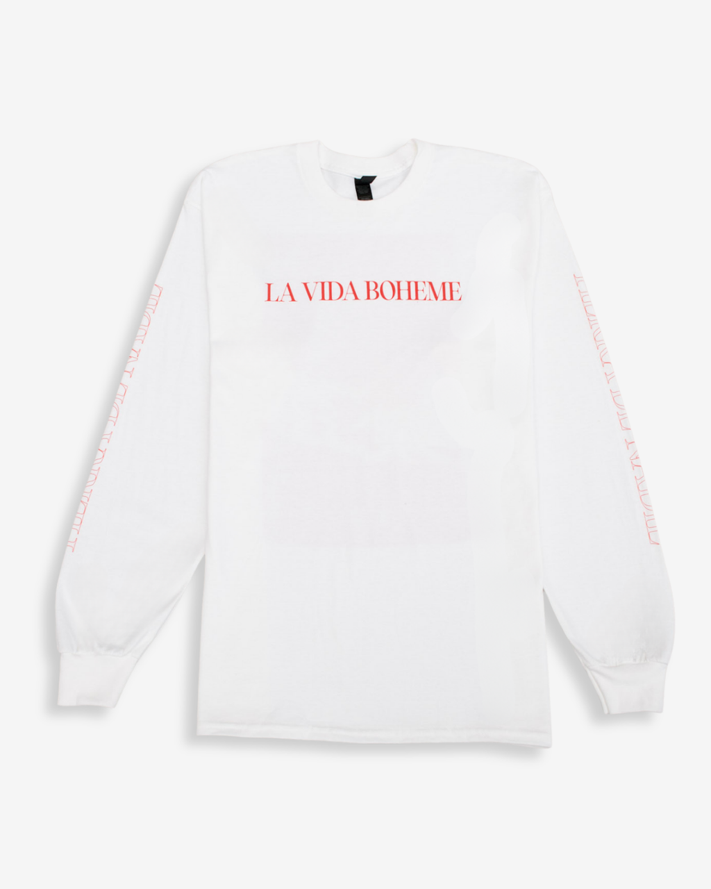 Long-Sleeve Tee with Album Artwork - White