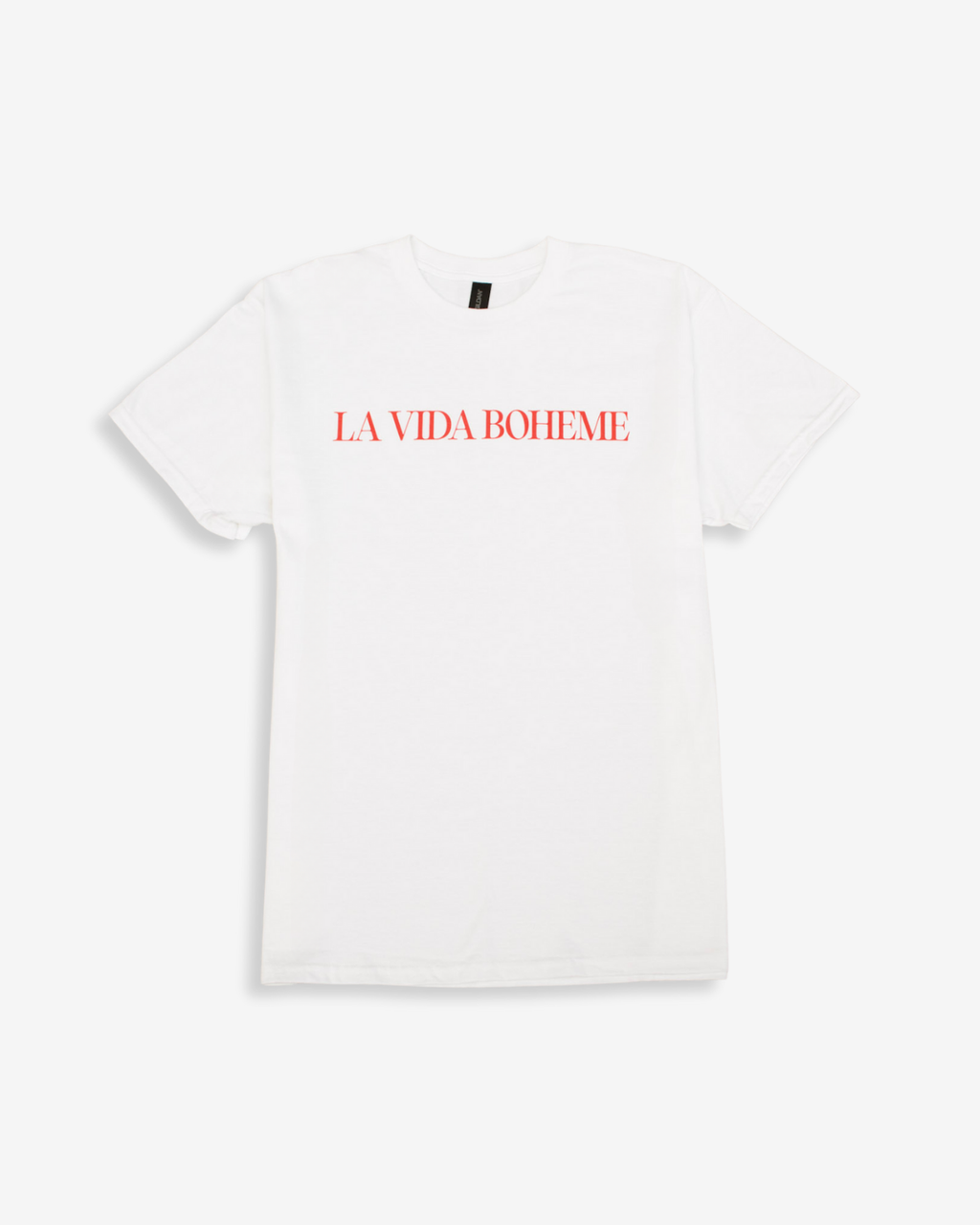 Short-Sleeve Tee with Text Print - White