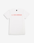 Short-Sleeve Tee with Text Print - White