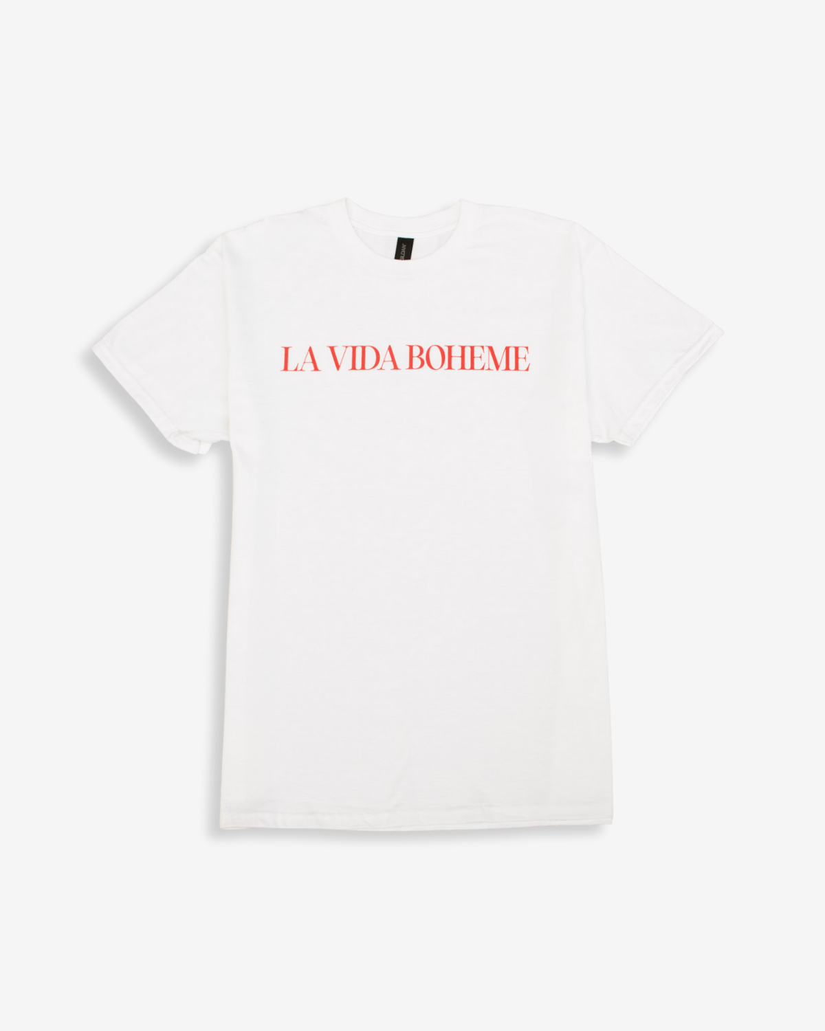Short-Sleeve Tee with Text Print - White